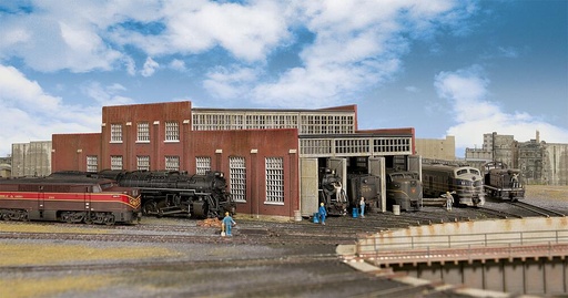 [WALTHERS 933-3261  ] WALTHERS 933-3261  N  Remise à locomotives, set d'extension 