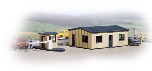 [WALTHERS 933-3517  ] WALTHERS 933-3517   H0  Bureau et maison de garde 10,5 x 7,6 x 3,8 cm