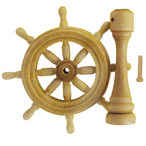 [MODEL EXPO MS0367  ] MODEL EXPO MS0367     Roue de gouvernail avec socle, buis, 28 mm 