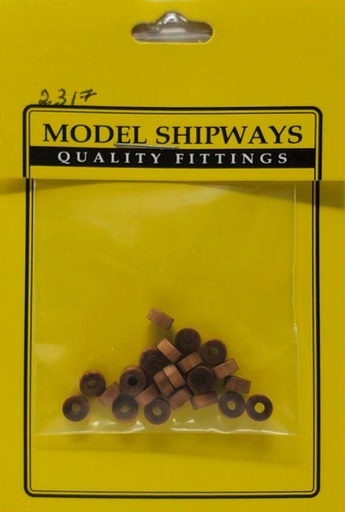 [MODEL EXPO MS2317  ] MODEL EXPO MS2317     Roues pour canons, noyer, 5 mm, 24 pièces 