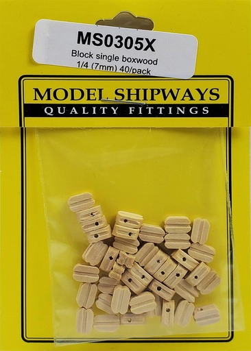 [MODEL EXPO MS0305X  ] MODEL EXPO MS0305X     Blocs, simple, buis, 7 mm, 40 pièces 
