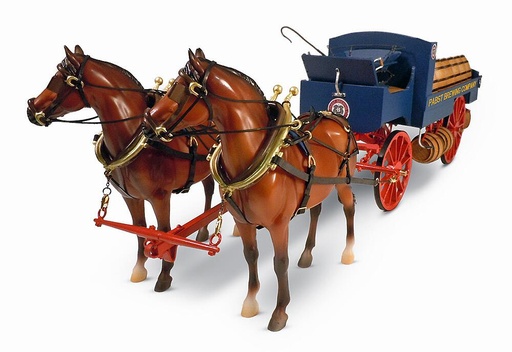 [MODEL EXPO MS6011CB  ] MODEL EXPO MS6011CB  1/12 Wagon de bière Pabst Brauerei, avec chevaux 