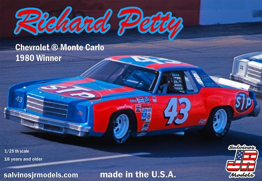 [SALVINOS JR MODELS RPMC1980N  ] SALVINOS JR MODELS RPMC1980N  1/25 Richard Petty #43, Chevrolet, 1980 