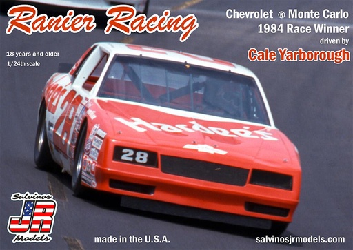 [SALVINOS JR MODELS CYMC1984D  ] SALVINOS JR MODELS CYMC1984D  1/24 Cale Yarborough #28, Ranier Racing, 1984 