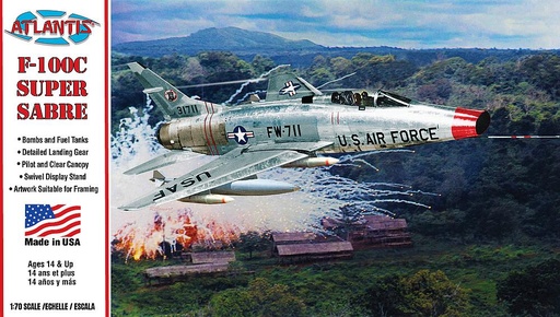 [ATLANTIS AMCH236  ] ATLANTIS AMCH236  1/70 F-100C Super Sabre 