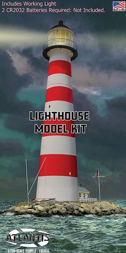 [ATLANTIS AMCL70779  ] ATLANTIS AMCL70779  1/160 Phare avec base de diorama 