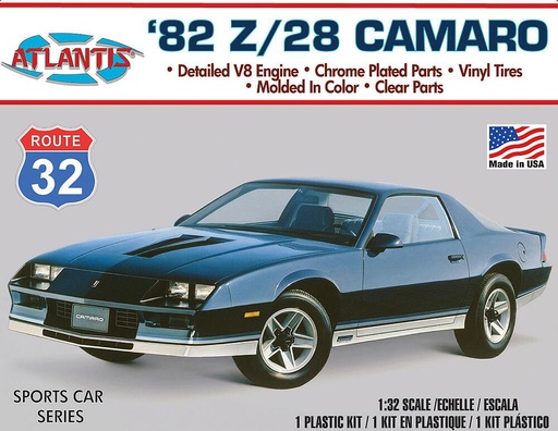 [ATLANTIS AMCM2004  ] ATLANTIS AMCM2004  1/32 Chevy Camaro 1982 Route 32 