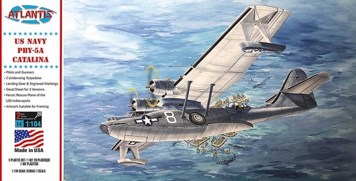 [ATLANTIS AMCM5301  ] ATLANTIS AMCM5301  1/104 PBY- Catalina, US Navy 