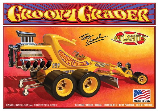 [ATLANTIS AMCM5697  ] ATLANTIS AMCM5697  1/24 Niveleuse Groovy Tom Daniel 