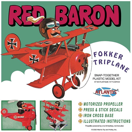 [ATLANTIS AMCM5903  ] ATLANTIS AMCM5903  Triplan Fokker, Baron Rouge 