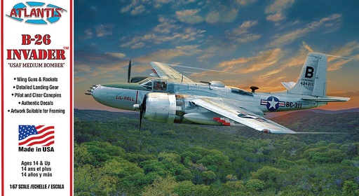 [ATLANTIS AMCM6818  ] ATLANTIS AMCM6818  1/67 Bombardier B-26 Invader 