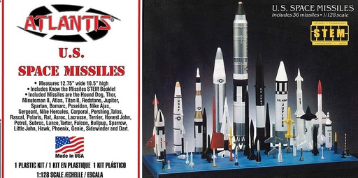 [ATLANTIS AMCM6871  ] ATLANTIS AMCM6871  1/128 US Space Missiles, 36 pcs 