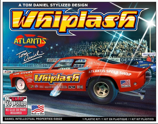 [ATLANTIS AMCM8276  ] ATLANTIS AMCM8276  1/32 Snap kit, Tom Daniel Whiplash Camaro Funny Car 