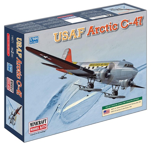 [MINICRAFT 14671  ] MINICRAFT 14671  1/144 C-47 Arctic R4F USAF 