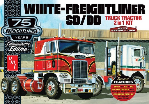 [AMT AMT1046/06  ] AMT AMT1046/06  1/25 White-Freightliner 2 en 1 