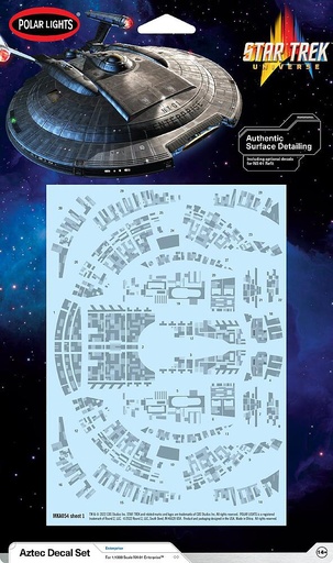 [AMT MKA054M/12  ] AMT MKA054M/12  1/1100 Star Trek NX-01 U.S.S. Enterprise Aztec Decals 