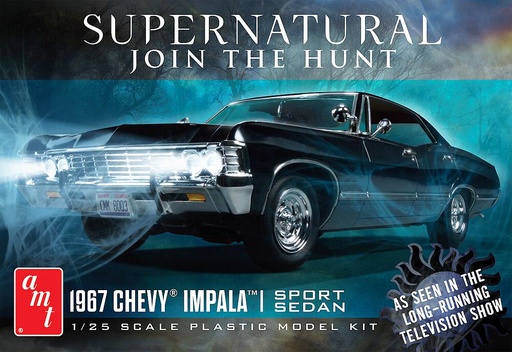 [AMT AMT1124M/12  ] AMT AMT1124M/12  1/25 1967 Chevy Impala 4-door, Night Hunter 