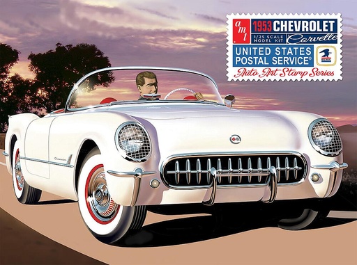 [AMT AMT1244/12  ] AMT AMT1244/12  1/25 1953 Chevy Corvette, USPS Stamp Series 