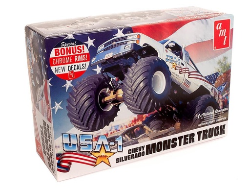 [AMT AMT1252/12  ] AMT AMT1252/12  1/25 USA 1, Chevy Silverado Monster Truck 