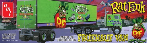 [AMT AMT1292/06  ] AMT AMT1292/06  1/25 Fruehauf Beaded Van Trailer Hauler - Rat Fink 