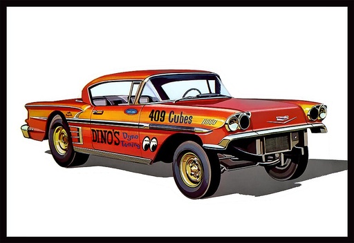 [AMT AMT1301/12  ] AMT AMT1301/12  1/25 1958 Chevy Impala Hardtop Ala Impala 