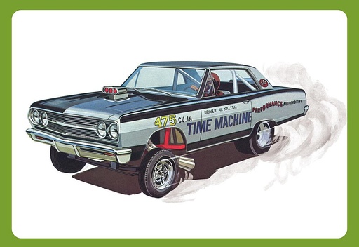[AMT AMT1302/12  ] AMT AMT1302/12  1/25 1965 Chevy Chevelle AWB Time Machine 