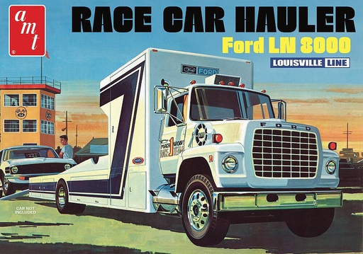 [AMT AMT1316/06  ] AMT AMT1316/06  1/25 Ford LN 8000 Race Car Hauler 