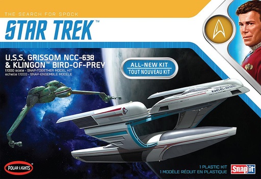 [POLAR LIGHTS POL957M/12  ] POLAR LIGHTS POL957M/12  1/1000 Star Trek USS Grissom / Klingon BoP 