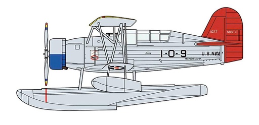 [HASEGAWA 2394  ] HASEGAWA 2394  1/72 SOC-3 Seagull, USS Pennsylvania, 2 kits 