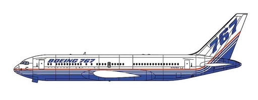 [HASEGAWA 10853  ] HASEGAWA 10853  1/200 Démonstrateur Boeing 767-200 