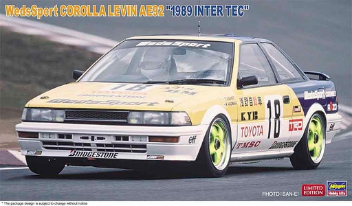 [HASEGAWA 20531  ] HASEGAWA 20531  1/24 WedsSport Corolla Levin AE92, 1989 Inter Tec 