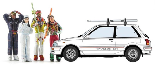 [HASEGAWA 20610  ] HASEGAWA 20610  1/24 Toyota Starlet EP71 SI, 3 portes, version ski 
