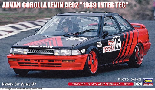 [HASEGAWA HC37  ] HASEGAWA HC37  1/24 Advan Corolla Levin, AE92, 1989 Inter Tec 