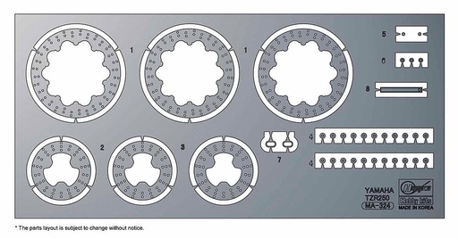 [HASEGAWA 21733  ] HASEGAWA 21733  1/12 photodécoupe pour Yamaha TZR250 1KT 