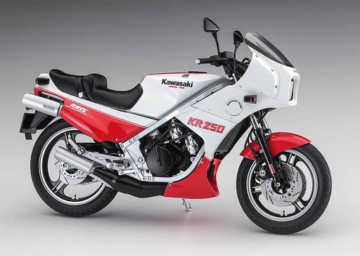 [HASEGAWA 21745  ] HASEGAWA 21745  1/12 Kawasaki KR250, blanc/rouge 