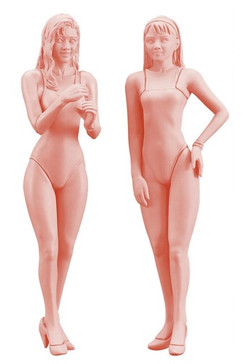 [HASEGAWA FC03  ] HASEGAWA FC03  1/24 90`s Paddock Girls Figure 
