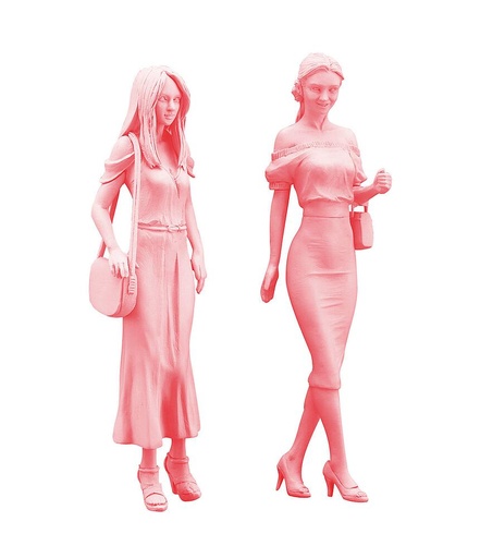 [HASEGAWA FC07  ] HASEGAWA FC07  1/24 Hollywood Celebrity, 2 figurines 