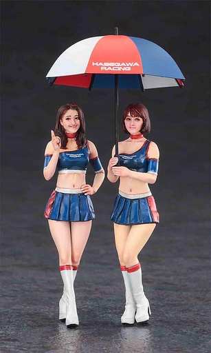 [HASEGAWA FC09  ] HASEGAWA FC09  1/24 PADDOCK Girls Figure, 2 pièces 