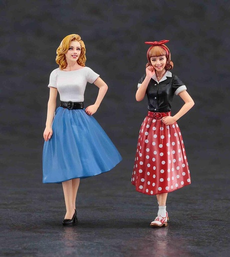 [HASEGAWA FC10  ] HASEGAWA FC10  1/24 US-Girls dans le style des années 50, 2 pièces 