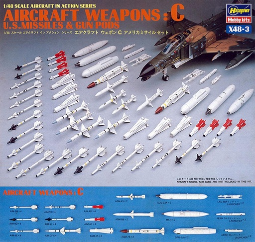[HASEGAWA X48-3 / 36003  ] HASEGAWA X48-3 / 36003  1/48 US Flugzeugwaffen Cj 