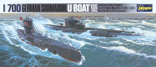 [HASEGAWA 901  ] HASEGAWA 901  1/700 DKM Sous-marin 7C/9C 