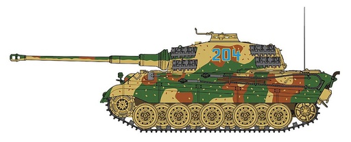[HASEGAWA SP378  ] HASEGAWA SP378  1/35 Königstiger, tour Henschel 