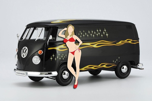 [HASEGAWA SP464  ] HASEGAWA SP464  1/24 Volkswagen Type 2 Fourgon avec femme blonde 