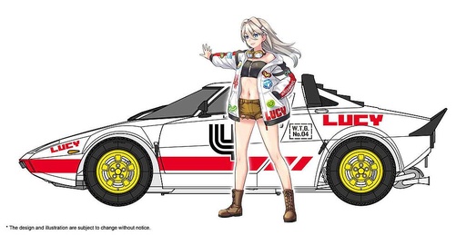 [HASEGAWA SP528  ] HASEGAWA SP528  1/24 Wild Egg Girls, Lancia Stratos avec Lucy McDonnnell 
