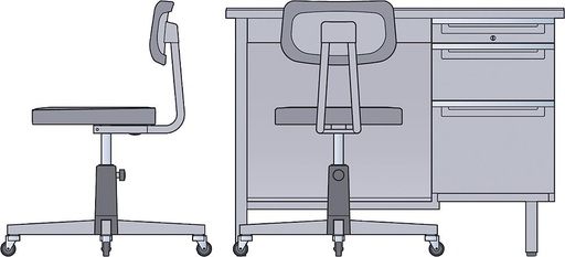 [HASEGAWA FA03  ] HASEGAWA FA03  1/12 Bureau et chaise 