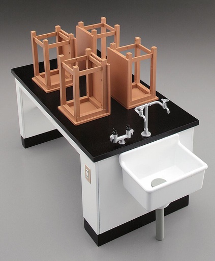 [HASEGAWA FA04  ] HASEGAWA FA04  1/12 Science Room Desk &amp; Chair 