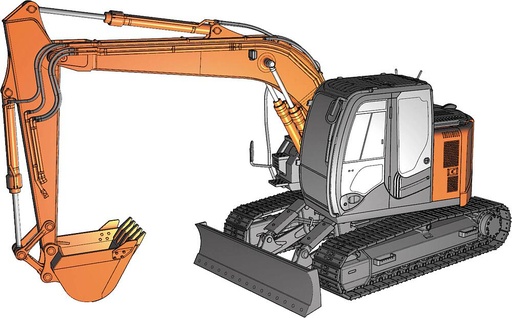 [HASEGAWA WM01  ] HASEGAWA WM01  1/35 Hitachi Pelle ZAXIS 135US 