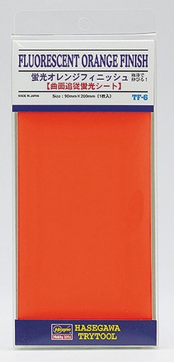 [HASEGAWA TF6  ] HASEGAWA TF6     Film adhésif, orange fluorescent, 90x200 mm 