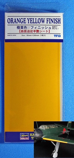 [HASEGAWA TF13  ] HASEGAWA TF13     Feuille adhésive, orange, 90 x 200 mm 