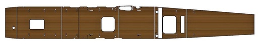 [HASEGAWA QG25  ] HASEGAWA QG25  1/350 Pont en bois Akagi 